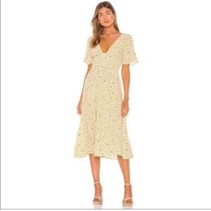 Free People In Full Bloom Smocked Waist MIDI Dress